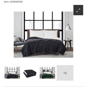 London Fog Gray throw blanket